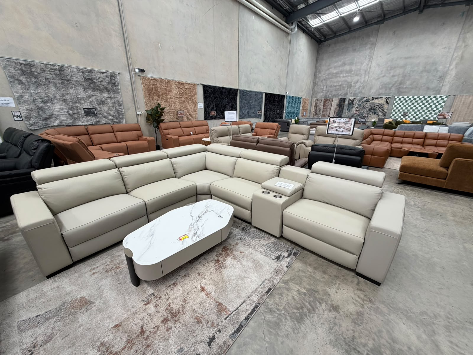 Tripoli leather electric recliner