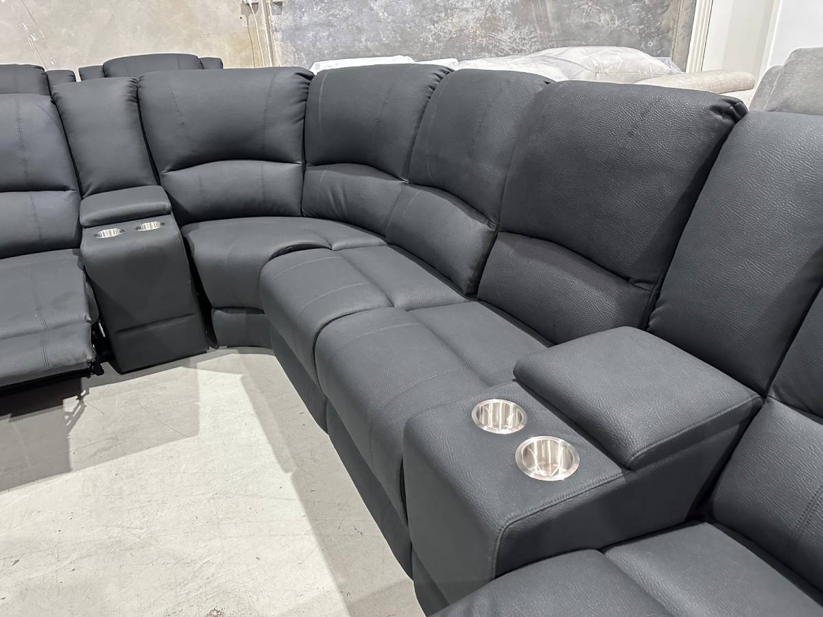 Black Fabric Electric Recliner